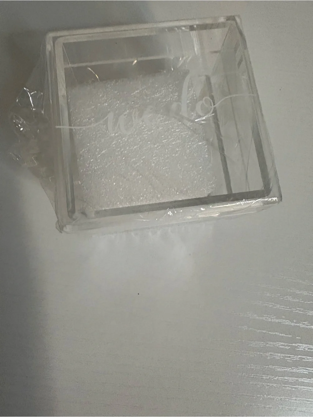Clear Acrylic Ring Box - Ring Pillow Alternative - Elegant Jewelry Organizer